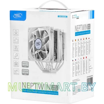 Кулер Deepcool Neptwin + AM4 (белый) картинка 11